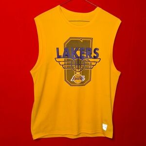 Lakers Yellow Tank Top with Logo